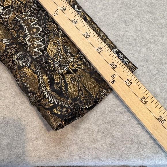 Vintage Dressbarn Asian Inspired Jacket Small Gold Black Forest Fairy - Picture 13 of 16